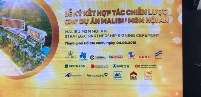Bamboo Capital ký kết với các đối tác triển khai dự án Malibu MGM Hội An gần 2.000 tỷ đồng